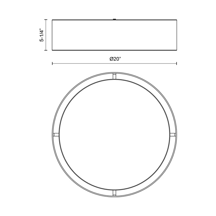 Dalton LED Flush Mount Ceiling Light