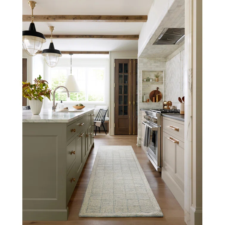 Chris Loves Julia x Loloi Chris Loves Julia x Loloi Francis Collection FRA-03 Silver / Sky, Contemporary  Area Rug