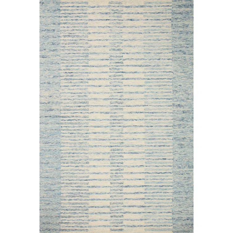 Chris Loves Julia x Loloi Chris Collection CHR-01 Ivory / Denim, TransitionalArea Rug