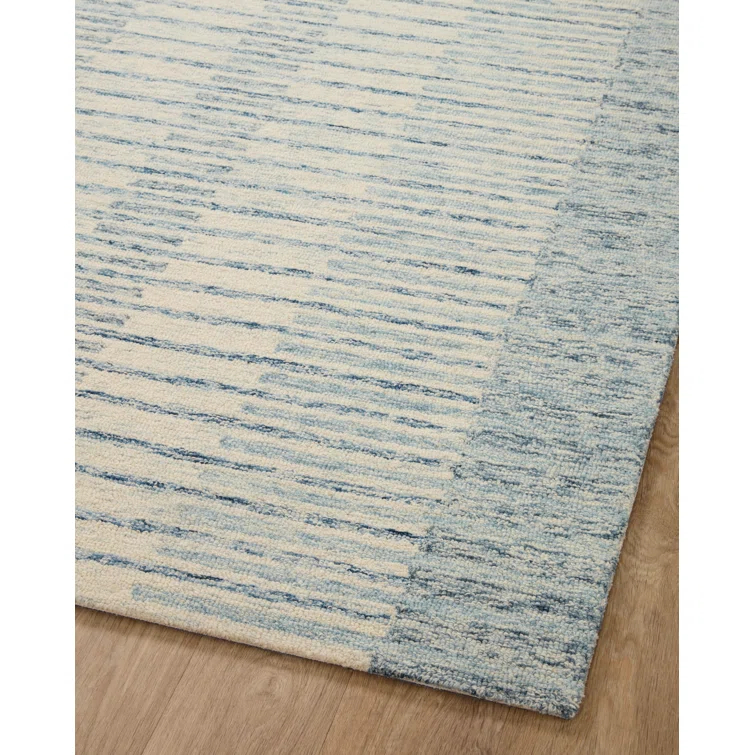 Chris Loves Julia x Loloi Chris Collection CHR-01 Ivory / Denim, TransitionalArea Rug