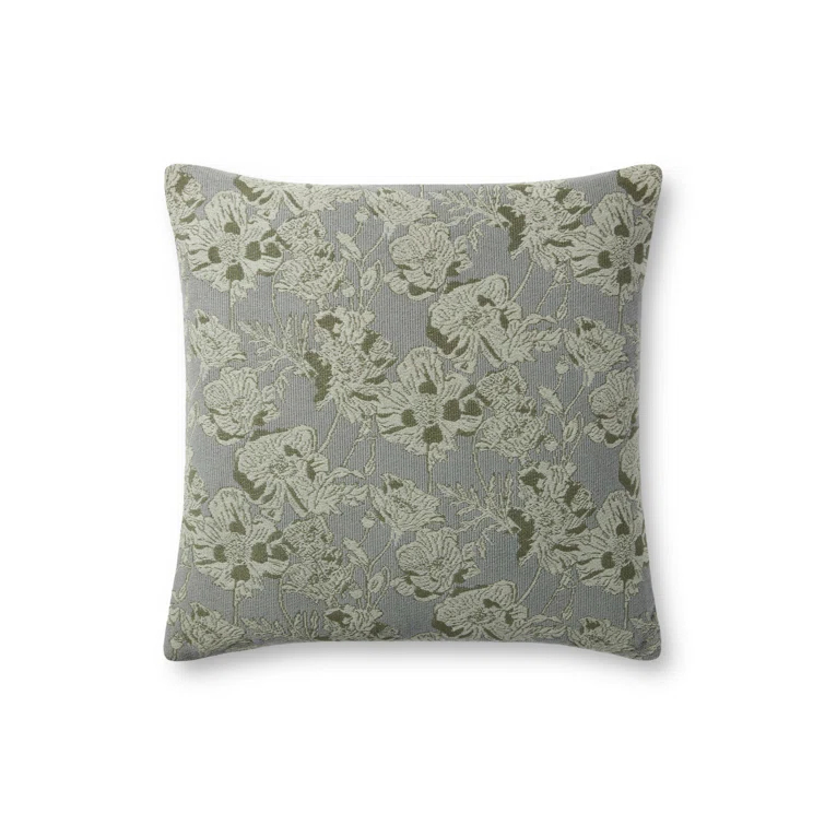 Matilda Pillow by Chris Loves Julia x Loloi - Gray and Blue