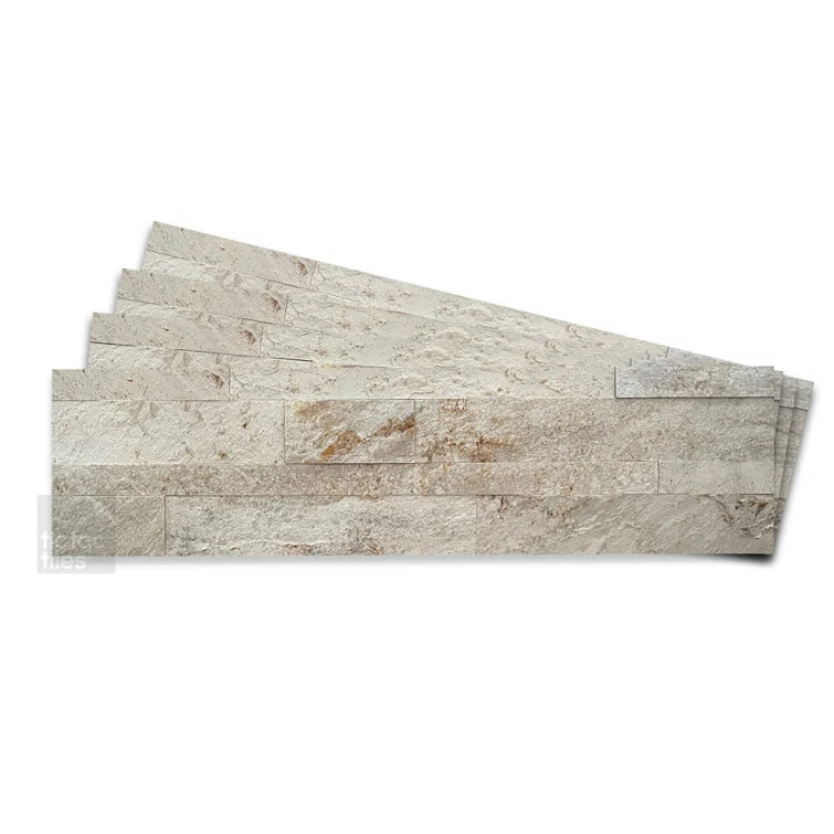 6" x 24" Natural Stone Peel & Stick Mosaic Tile