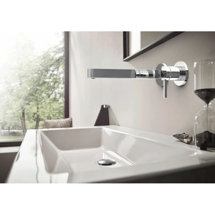 hansgrohe Finoris Wall-Mounted Single-Handle Faucet Trim, 1.2 GPM