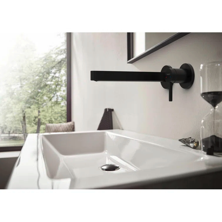 hansgrohe Finoris Wall-Mounted Single-Handle Faucet Trim, 1.2 GPM
