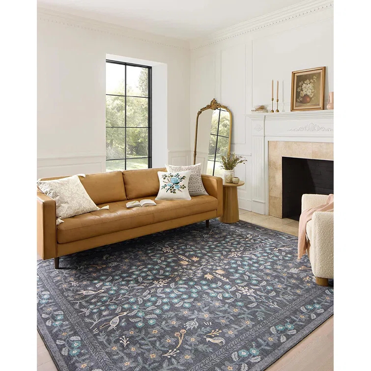 Rifle Paper Co. x Loloi Maison Nightingale Black Rug