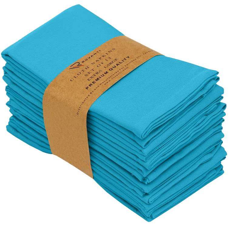 Poly Cotton Enrich Twill Cloth Napkins (Set of 12)