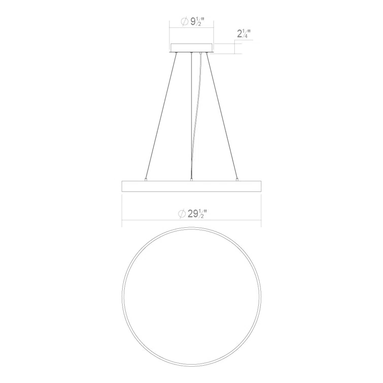 Pi Round LED Pendant