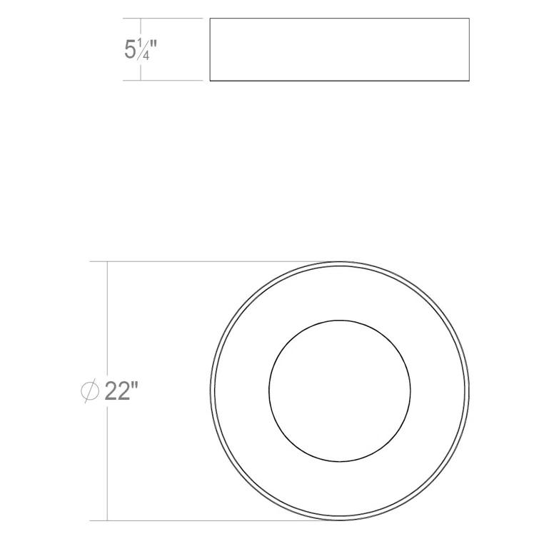 SONNEMAN Ilios Acrylic LED Flush Mount
