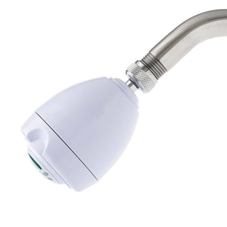 Niagara Conservation Niagara Conservation N2917 Earth Spa 3-Spray with 1.75 GPM 2.7-in. Wall Mount Adjustable Fixed Shower Head in White, 1-Pack | Bathroom Shower Head Sprayer with Pressure Compensation Technology N2917