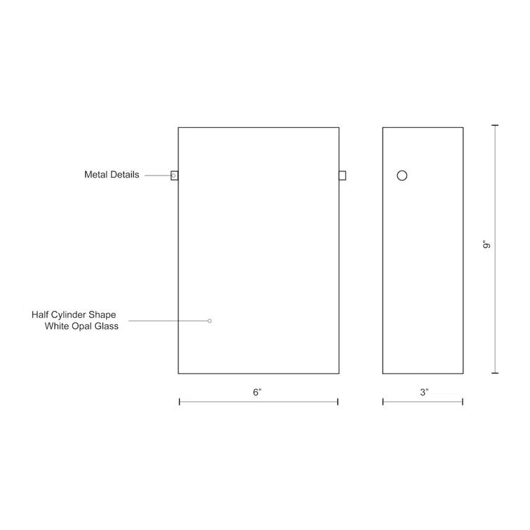 Kuzco Lighting Hudson LED Flush Mounted Sconce