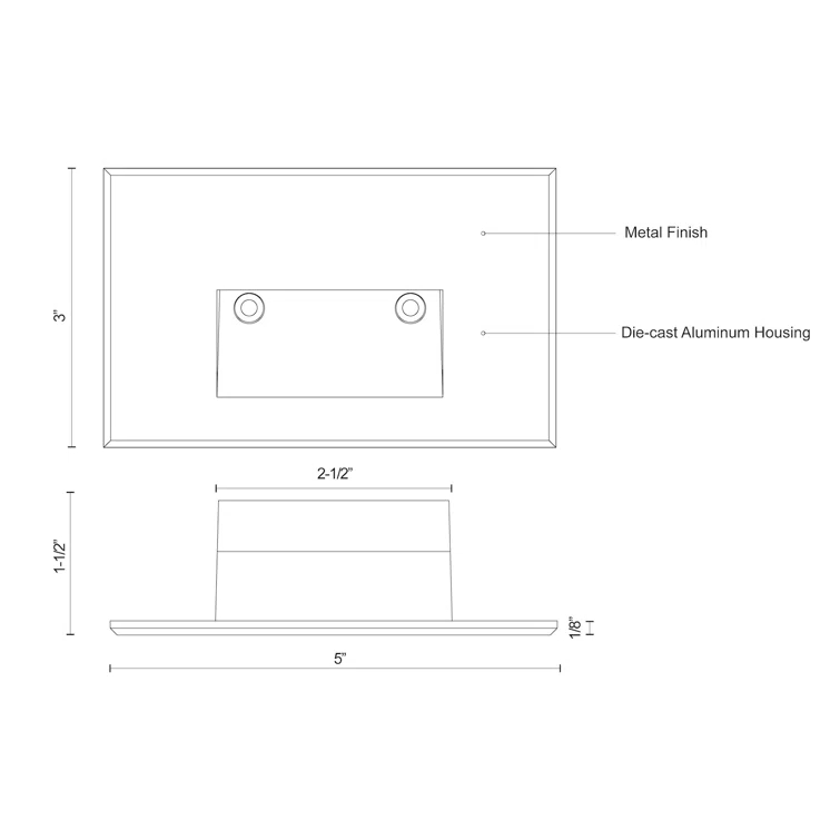 Sonic Integrated LED Metal Step Light