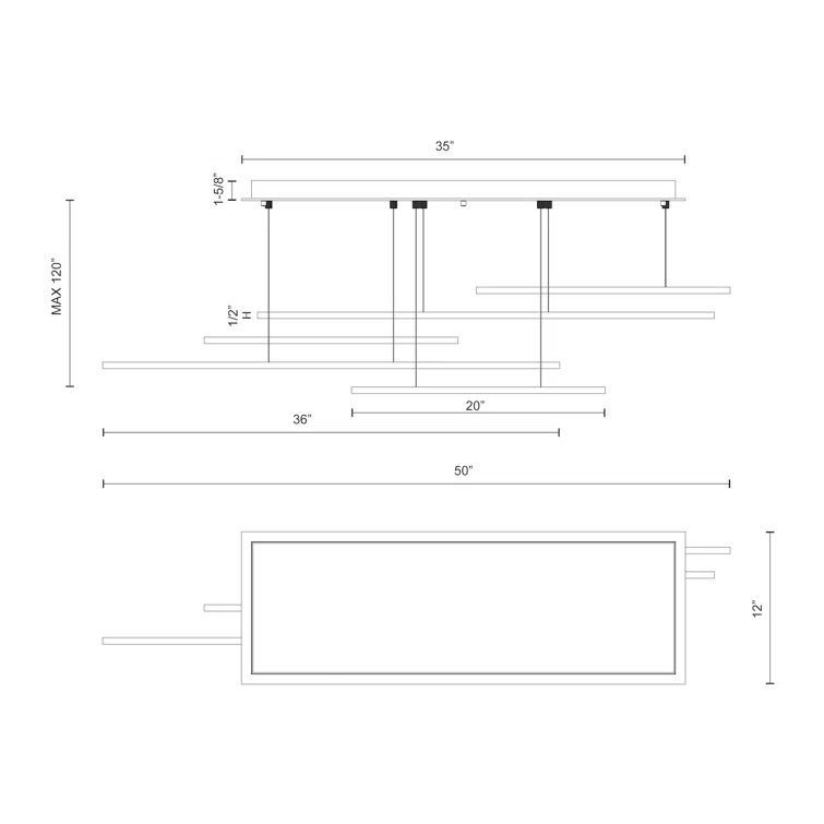 Vega 5 - Light LED Kitchen Island Pendant