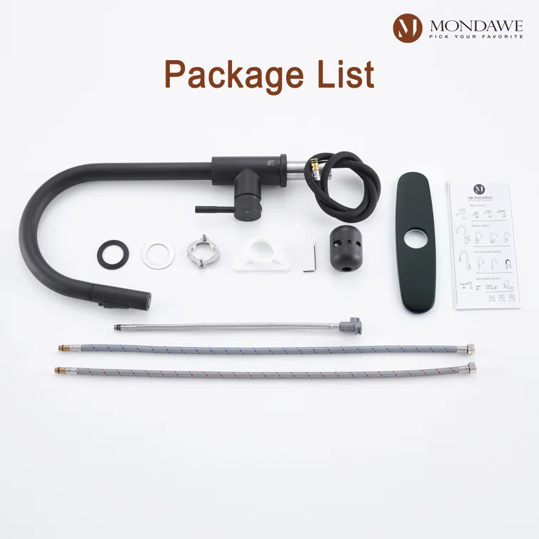 Mondawe Pull Down Kitchen Faucet
