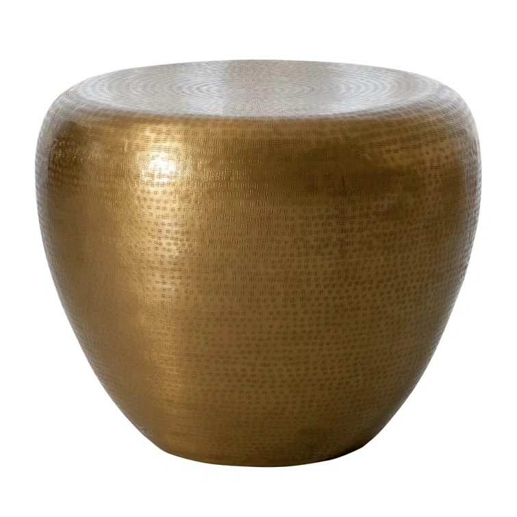 Goa End Table-Antique Brass