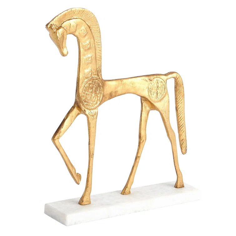 Global Views Roman Horse-Gold