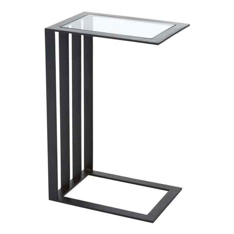 Global Views Cantilever Side Table-Bronze