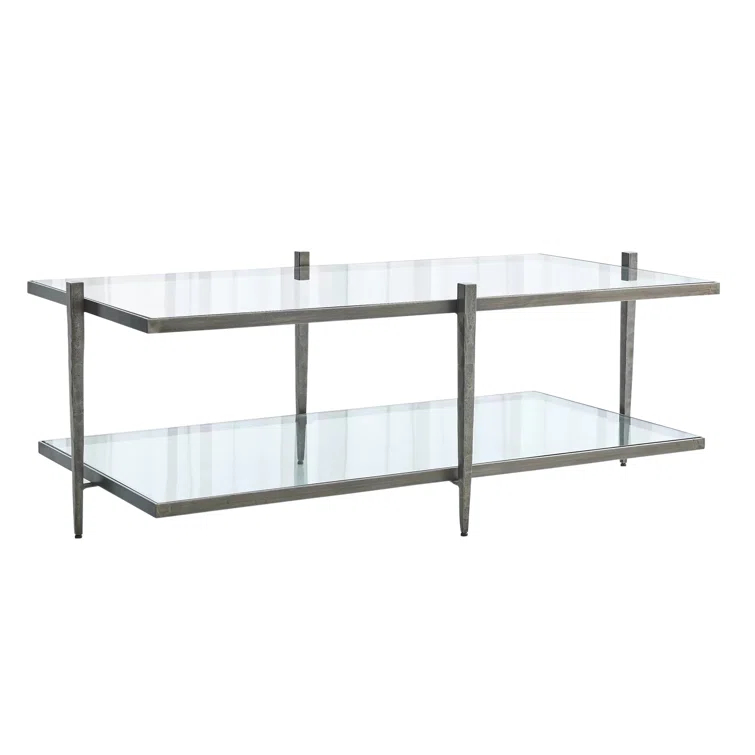 Global Views Laforge Cocktail Table-Natural Iron