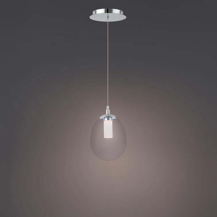 Bolla 1 - Light Chrome LED Single Pendant