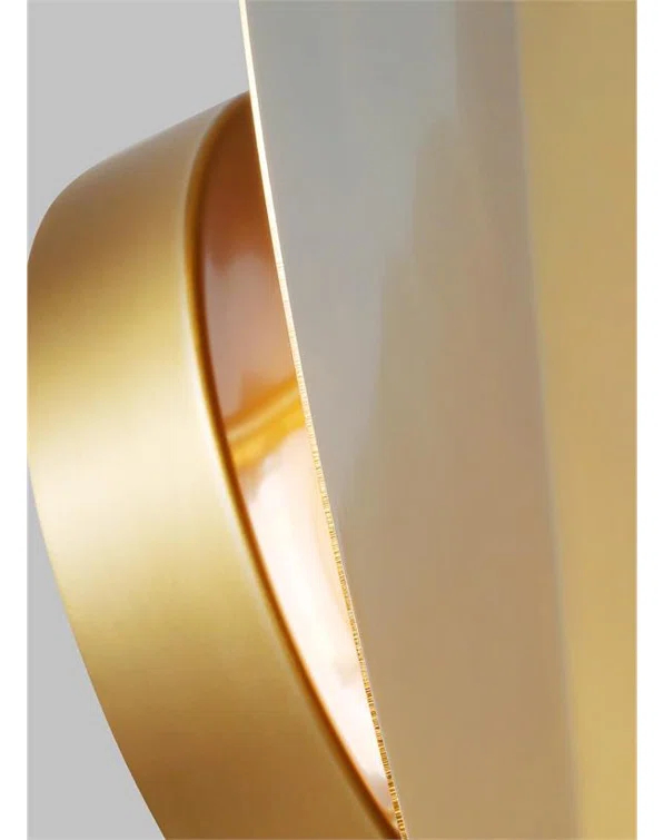 Dottie Burnished Brass Dimmable LED Wall Sconce, 12"