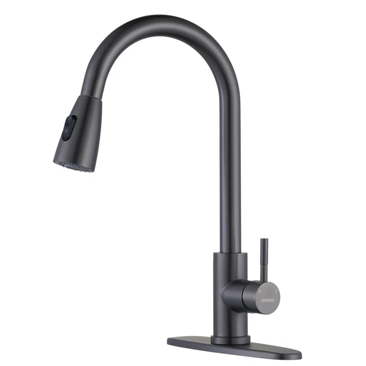 High Arc Pull Down Kitchen Faucet with Sprayer