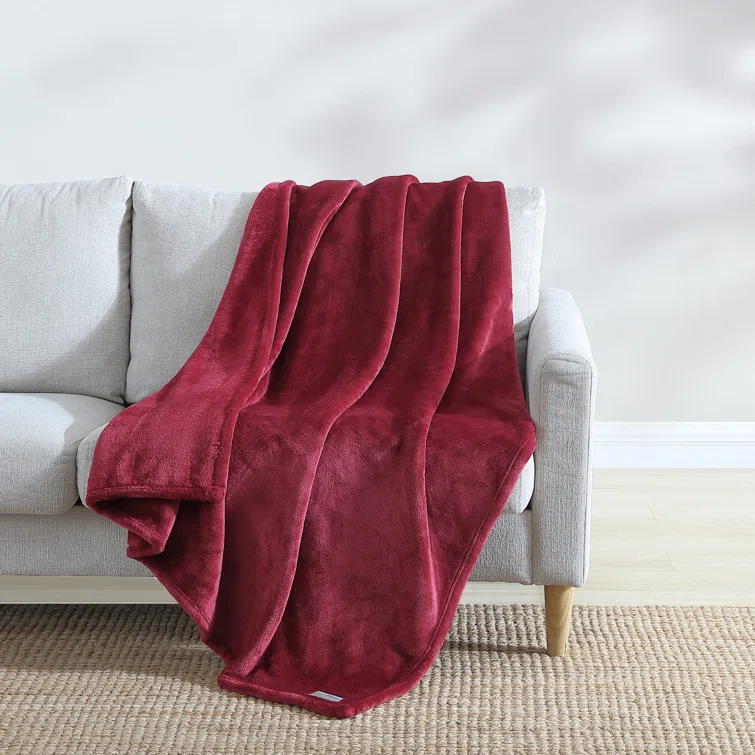 Eddie Bauer Eddie Bauer Ultra Lux Plush Solid Throw Blankets
