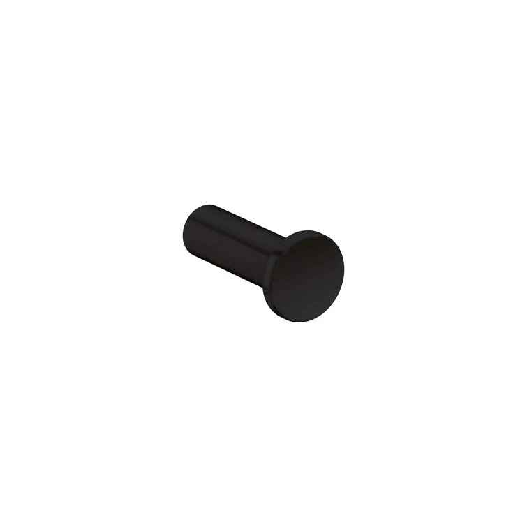 Matte Black Modern Wall Mount Single Hook