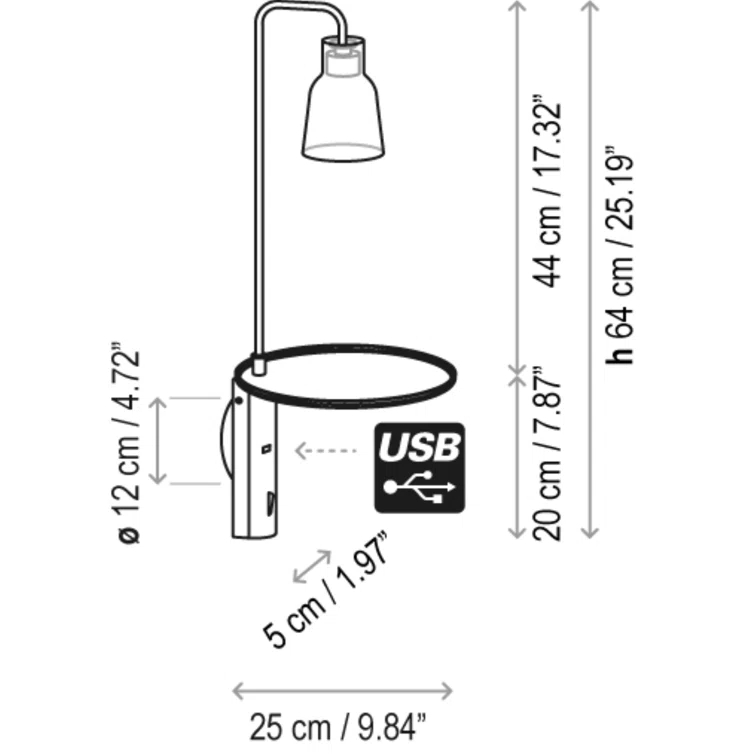 Aluminum LED Plug-in Wallchiere