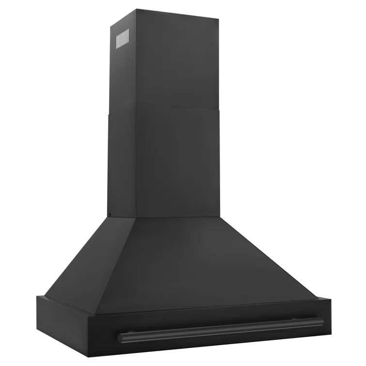 ZLINE ZLINE 36 in. Black Stainless Steel Range Hood W/ Black Stainless Steel Handle (BS655-36-BS) BS655-36-BS