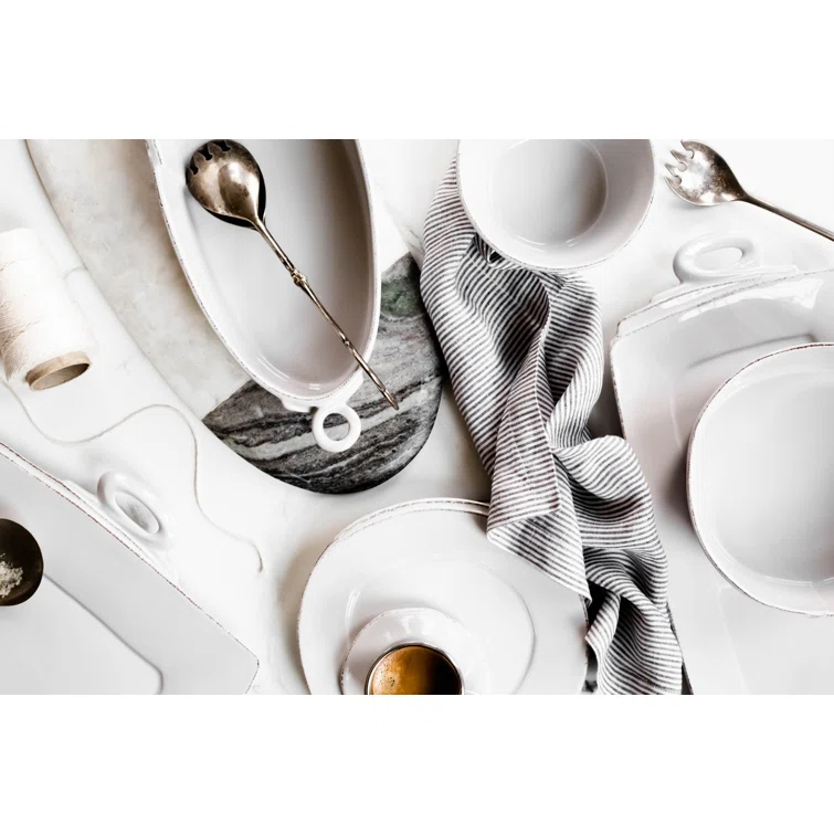 VIETRI Lastra 16 Piece Handmade Stoneware Dinnerware Set - Service for 4 (Set of 16)