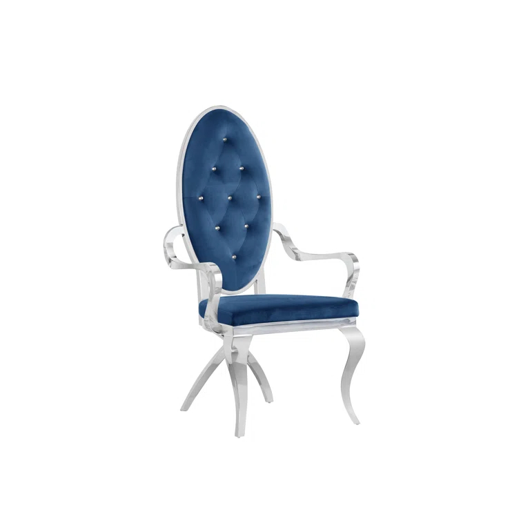 Tufted Velvet Upholstered Armchair