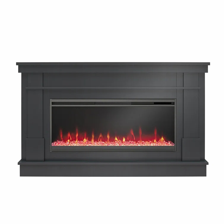 Waverly Wide Mantel with Linear Electric Fireplace