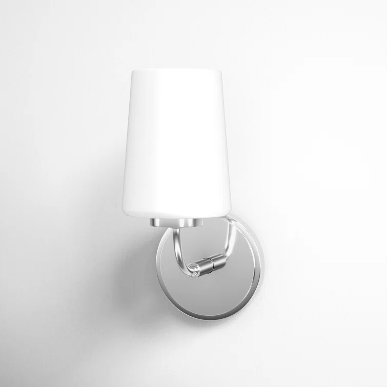 Fitz Single Frosted Dimmable Bath Sconce