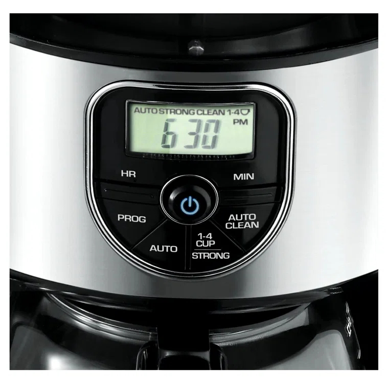 Black And Decker 12 Cup Programmable Coffeemaker In Black And Silver