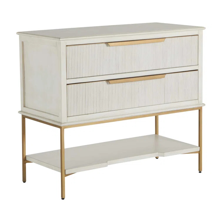 Gabby Riggs 38'' W Metal Nightstand
