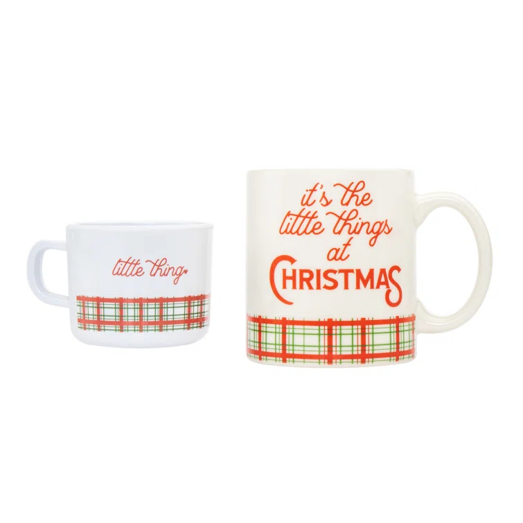 Godinger Silver Art Co Christmas Adult & Kid Mug Set