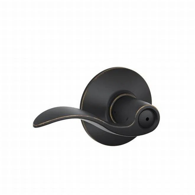 Schlage F Series Satin Nickel Privacy Door Lever Set