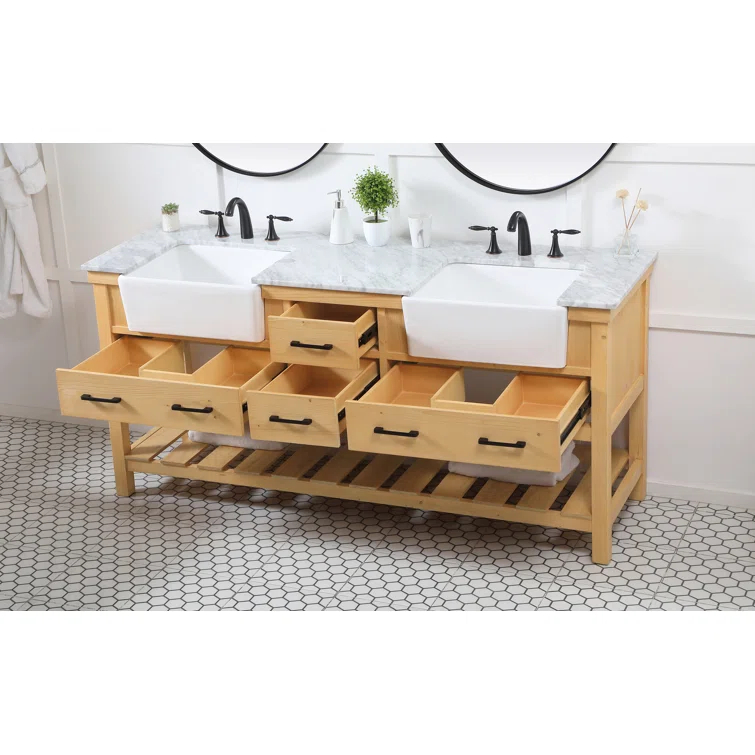 Pelaghia 72'' Double Bathroom Vanity