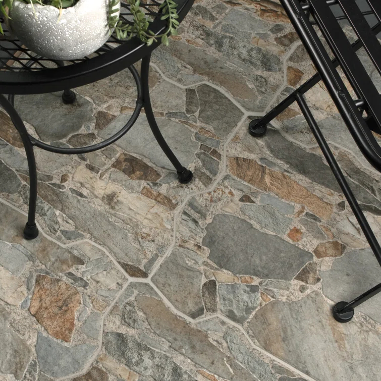 Rambla 15" x 23" Porcelain Stone Look Wall & Floor Tile
