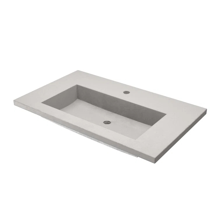 36.5" Single Bathroom Vanity Top with Sink