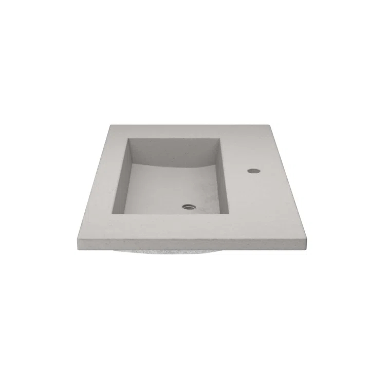 36.5" Single Bathroom Vanity Top with Sink