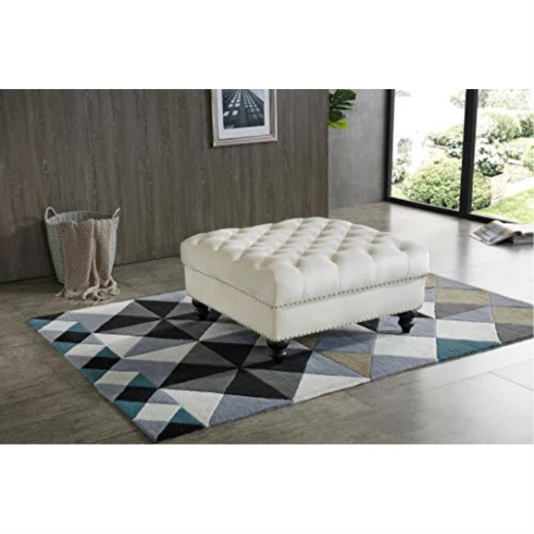 Nola Velvet Ottoman