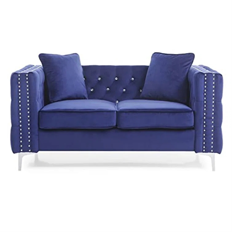 Tina 63'' Velvet Loveseat