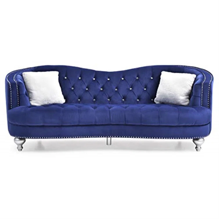 Wellington 90'' Velvet Sofa