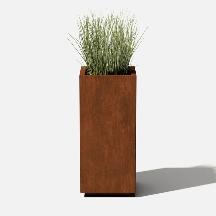 Corten Steel Series Pedestal Planter