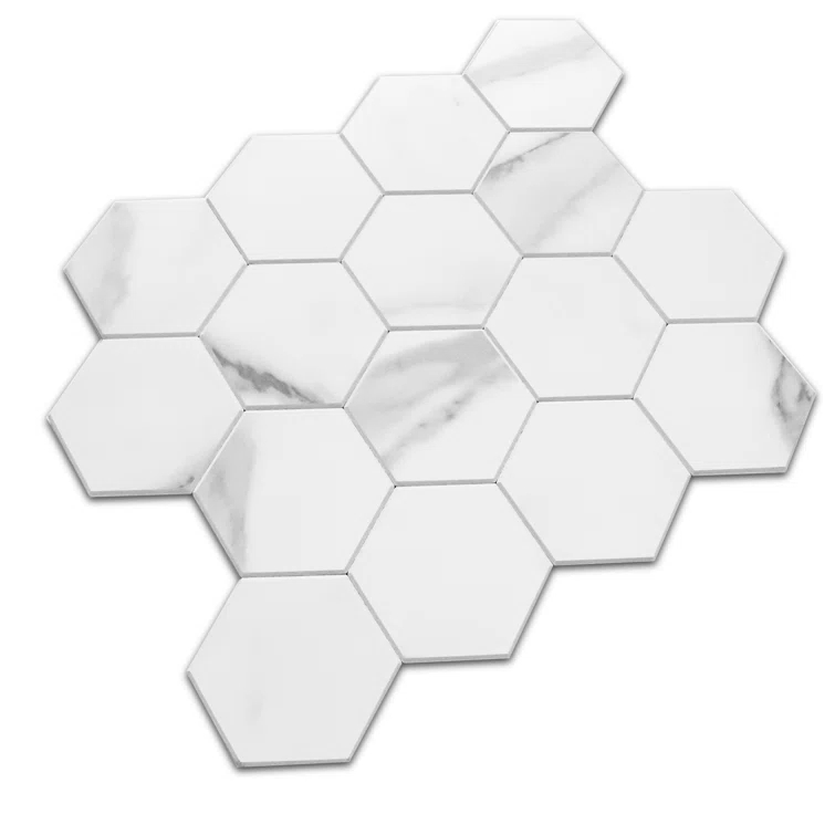 Avant Decor 3.27'' W x 2.88'' L Engineered Stone Peel and Stick Mosaic Tile