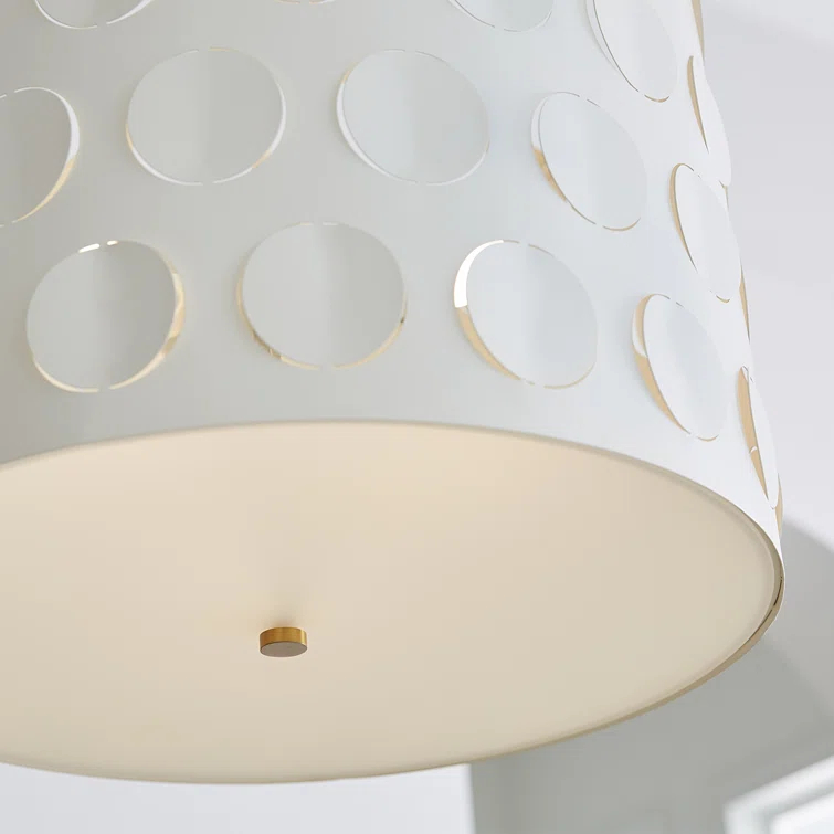 Dottie 3 - Light Dimmable Drum Chandelier