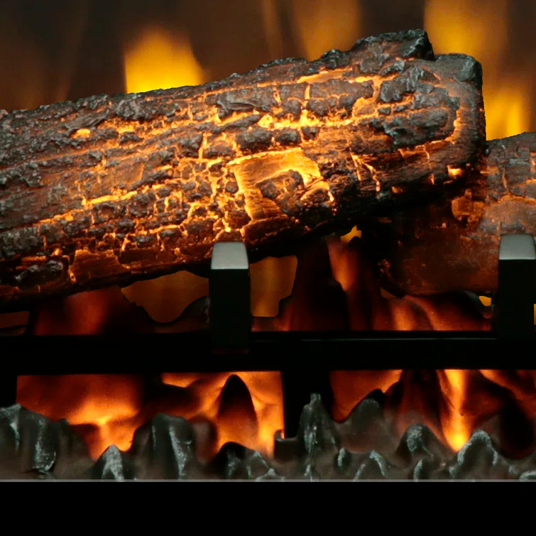 Dimplex Nova Multi-Fire XHD Plug-In Electric Fireplace Insert with Realistic Logs - 1000 SQ FT, Ceramic Heater