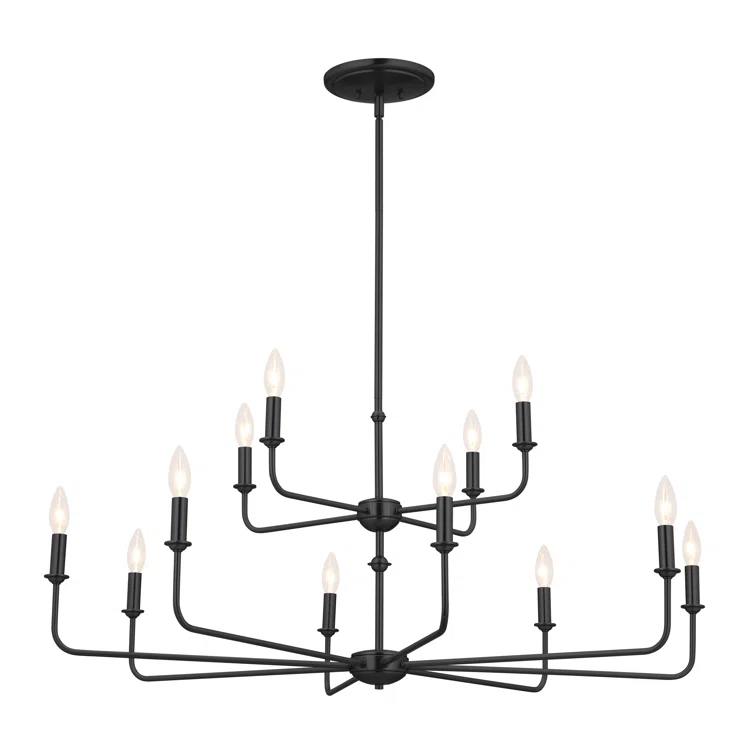 12 - Light Dimmable Classic / Traditional Chandelier