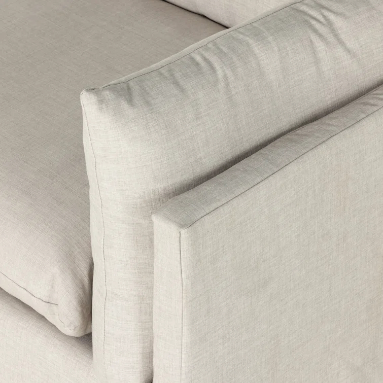 Bennett Moon 96" Slipcovered Sofa with Track Arms
