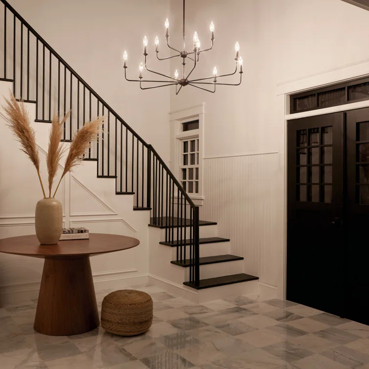 12 - Light Dimmable Classic / Traditional Chandelier